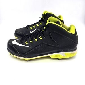 Nike Shoes Men 12 Air Diamond MVP Pro Metal Baseball Cleats Black 616258-017